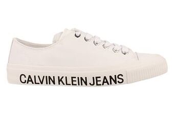 Berca Shoes Calvin Klein Sneaker Laag Dames Destinee Trend Grote Logo - Wit aanbieding
