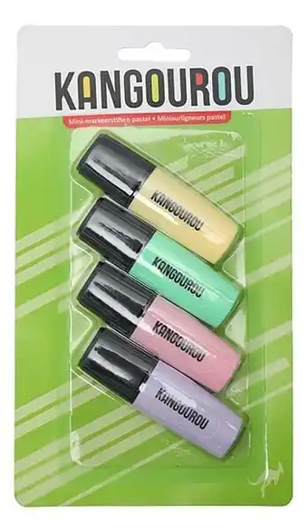 Dreamland Kangourou fluostift Mini Pastel - 4 stuks aanbieding