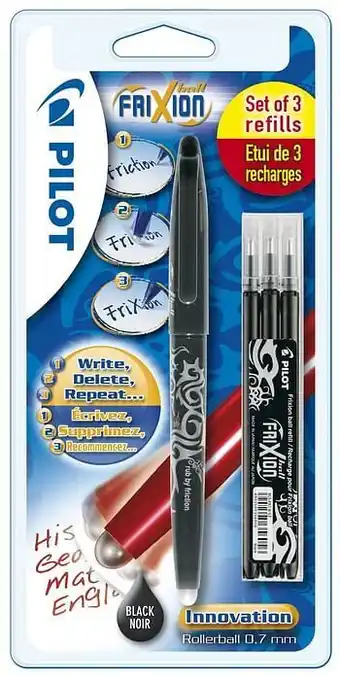 Pilot rollerball Frixion zwart