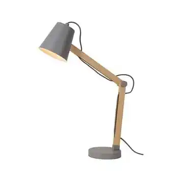Leen Bakker Lucide bureaulamp Tony - grijs - Leen Bakker aanbieding