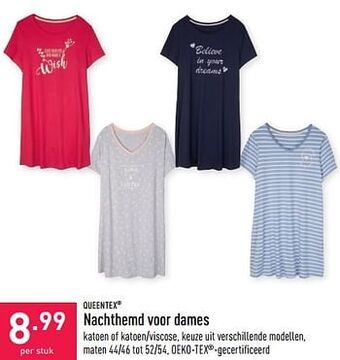 ALDI Nachthemd voor dames aanbieding