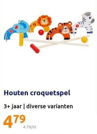 Action Houten croquetspel aanbieding