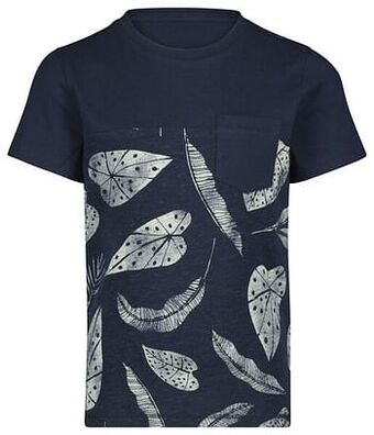 HEMA Kinder T-shirt Donkerblauw (donkerblauw)
