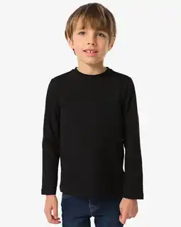 HEMA Kinder T-shirt - Biologisch Katoen Zwart (zwart)
