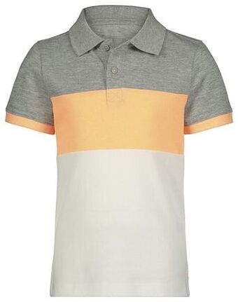 HEMA HEMA Kinderpolo Geblokt Oranje (oranje) aanbieding
