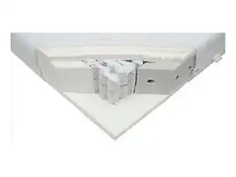 De Matrassen Gigant Matelas Velda Pocket Royal Visco Premium coloris blanc-100x210 cm-Doux aanbieding