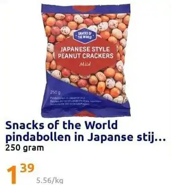Action Snacks of the world pindabollen in japanse stij aanbieding