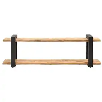 Leen Bakker TV-meubel Ilay - bruin/zwart - 55x180x45 cm - Leen Bakker aanbieding