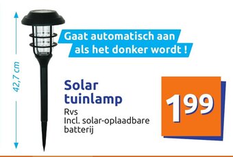 Action Solar tuinlamp aanbieding