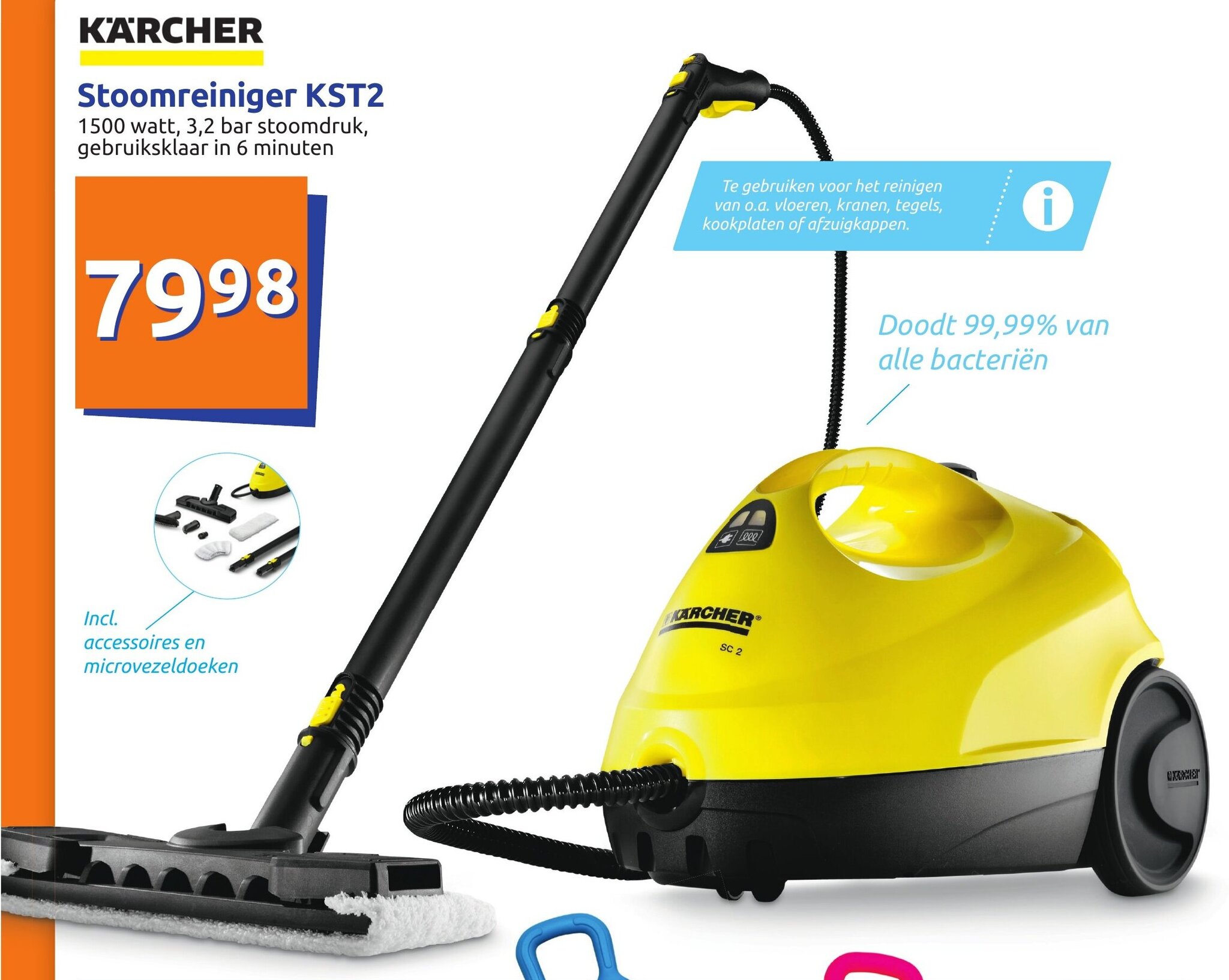 Karcher Stoomreiniger KST2 promotie bij Action