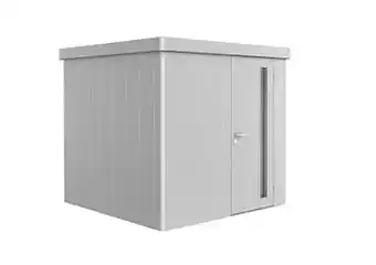Brico Biohort tuinhuis Neo GR2 B + deur zilver 236x236cm aanbieding