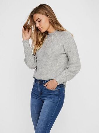 Berca Shoes Vero Moda Trui Vero Moda Trui Grijs Zacht - Grijs aanbieding
