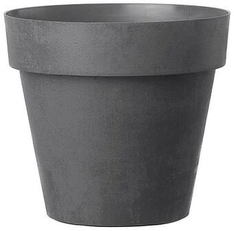 Brico Deroma bloempot Like plastiek antraciet Ø18cm aanbieding