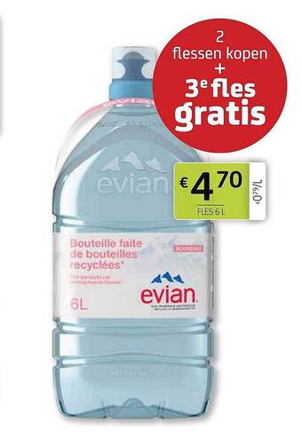 BelBev Evian aanbieding