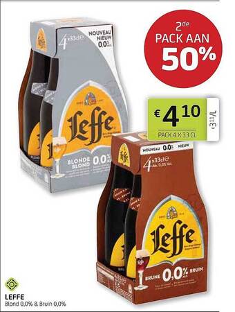 BelBev Leffe Blond & Bruin aanbieding