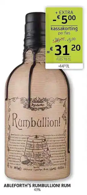 Ableforths Rumbullion Rum