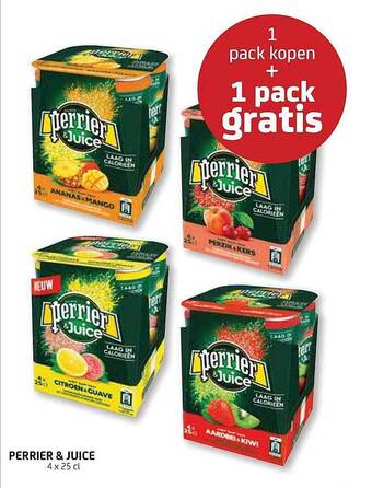 BelBev Perrier & Juice aanbieding