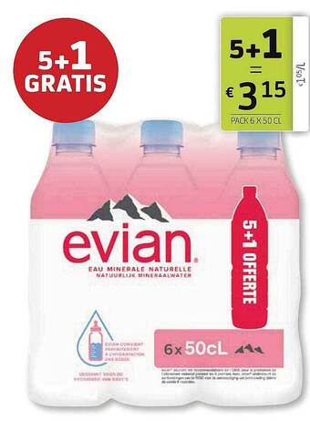 BelBev Evian aanbieding