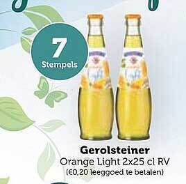 BelBev Gerolsteiner aanbieding