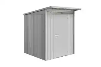 Brico Biohort tuinhuis AvantGarde A1 met enkele deur zilver 180x220cm aanbieding