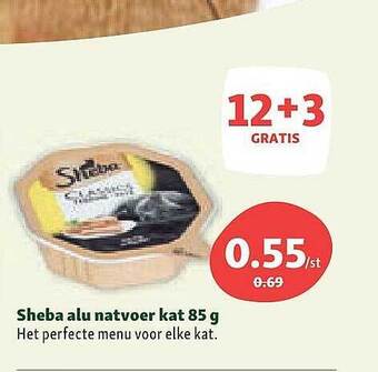 Maxi Zoo Sheba Alu Natvoer Kat aanbieding
