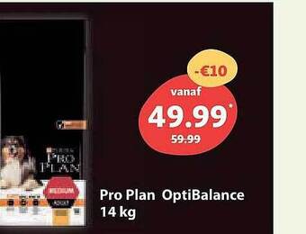 Maxi Zoo Pro Plan Optibalance aanbieding