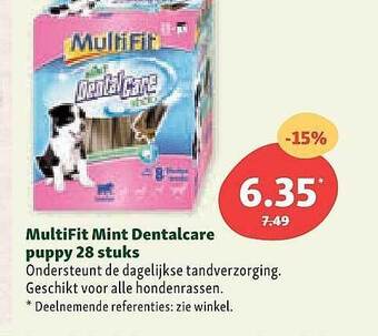 Maxi Zoo Multifit Mint Dentalcare Puppy aanbieding