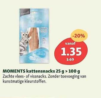 Maxi Zoo Moments Kattensnacks aanbieding