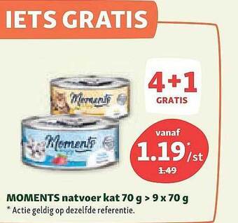 Maxi Zoo Moments Natvoer Kat aanbieding
