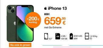 Orange Iphone 13 aanbieding