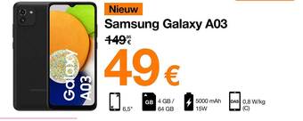 Orange Samsung Galaxy A03 aanbieding