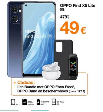 Orange Oppo Find X5 Lite 5g aanbieding