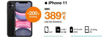 Orange Iphone 11 aanbieding