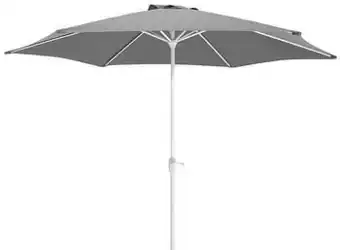Aluminium parasol diameter 3 m grijs