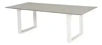 Dreamland Ocean tuintafel Ely wit L 220 x B 100 cm aanbieding
