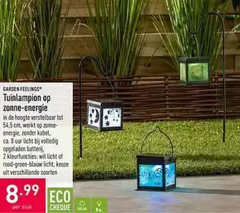 ALDI Tuinlampion op zonne-energie aanbieding