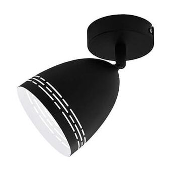 Leen Bakker EGLO wand-/plafondlamp Sabatella - zwart - Leen Bakker aanbieding