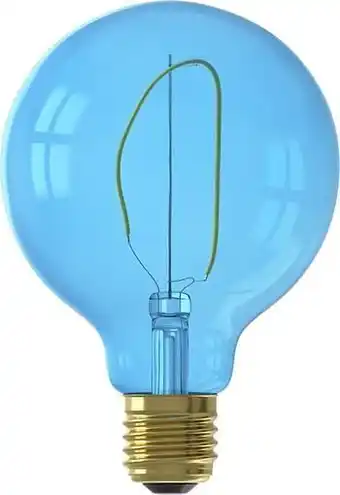 HEMA HEMA LED Lamp 4W - 80 Lm - Globe - G95 - Blauw aanbieding