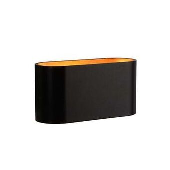 Leen Bakker Lucide wandlamp Xera - goud/zwart - Leen Bakker aanbieding