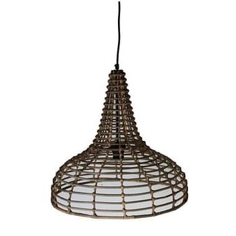 Leen Bakker HSM Collection hanglamp - naturel - 50x50x48 cm - Leen Bakker aanbieding