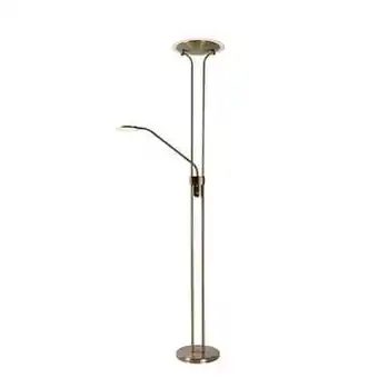 Leen Bakker Lucide vloerlamp Champion-LED - brons - Leen Bakker aanbieding