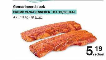 Buurtslagers Gemarineerd Spek aanbieding