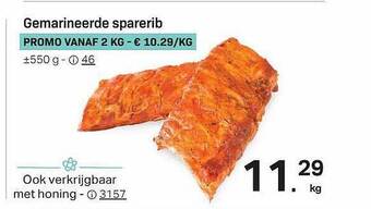 Buurtslagers Gemarineerde Sparerib aanbieding