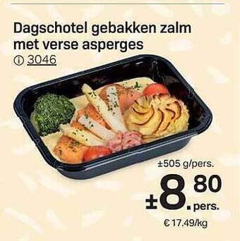 Buurtslagers Dagschotel Gebakken Zalm Met Verse Asperges aanbieding