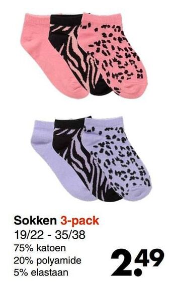 Wibra Sokken aanbieding