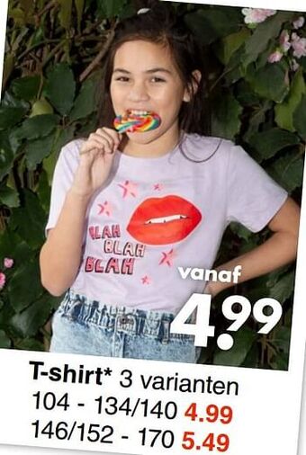 Wibra T-shirt aanbieding