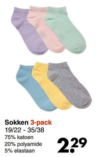 Wibra Sokken aanbieding