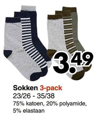 Wibra Sokken aanbieding