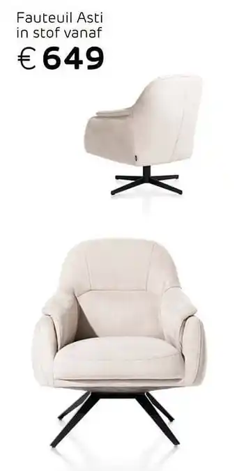 Henders & Hazel Fauteuil asti in stof aanbieding