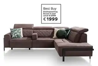 Henders & Hazel Hoekopstelling busan in stof aanbieding